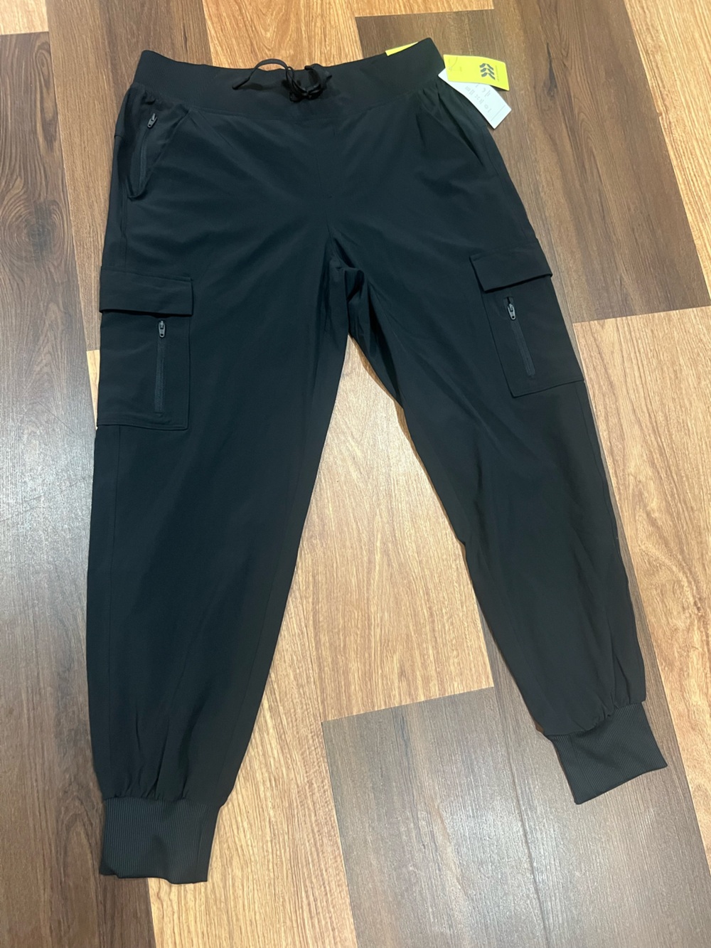 Men's Black Cargo Jogger Pants